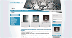 Desktop Screenshot of bohmischesglas.com