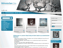 Tablet Screenshot of bohmischesglas.com